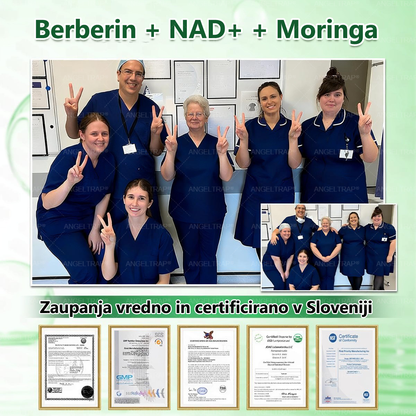 ANGELTRAP® Moringa × Berberin × AMPK 10-v-1 Metabolična podpora, obliž z nanotehnologijo mikroiglic 🇸🇮 (Dovolj je enkrat na dan, vidni rezultati v 7 dneh) ✅ Za debelost, ohlapno kožo, sladkorno bolezen, spalno apnejo, težave s sklepi in številne druge
